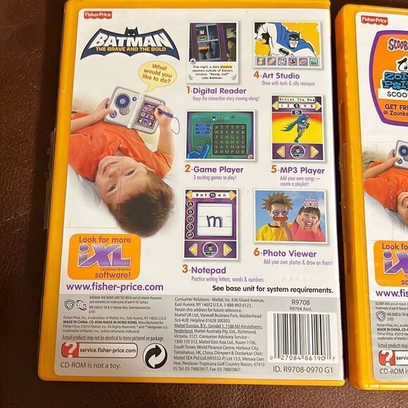 2 FISHER-PRICE iXL Learning System games Batman Brave the Bold and Scooby-Doo - Picture 7 of 12